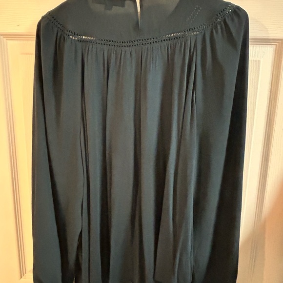 LOFT Dark Teal Blouse - Picture 3 of 5